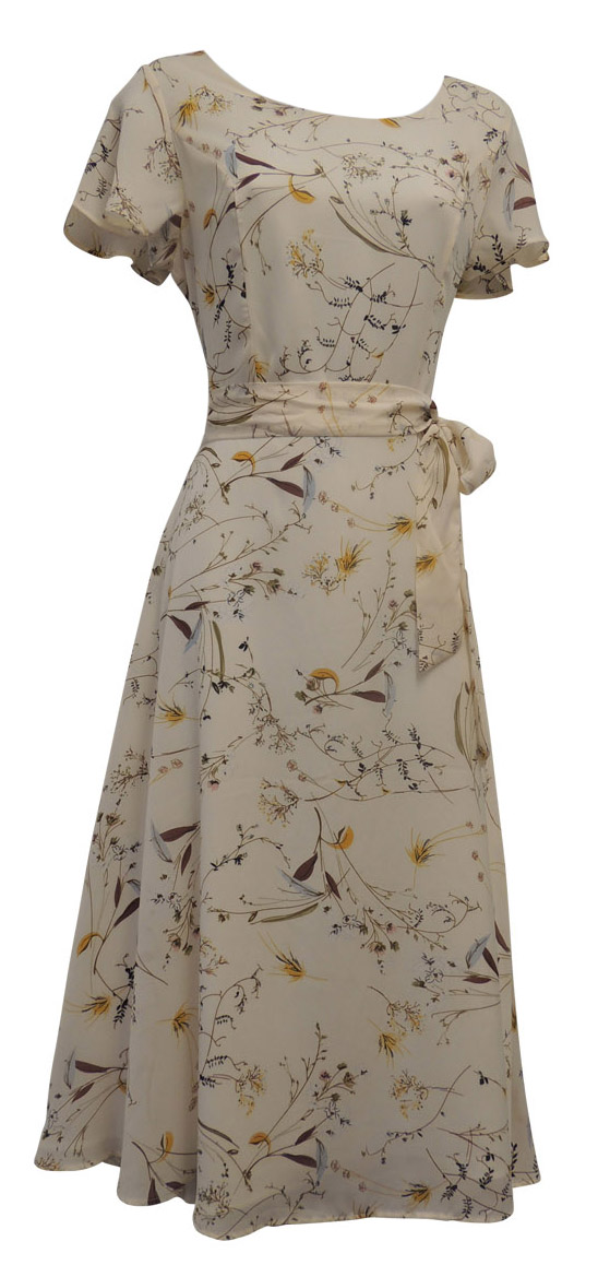 New Ladies Retro WW2 Wartime 1930's 1940's Vintage Style Floral Tea Dress | eBay